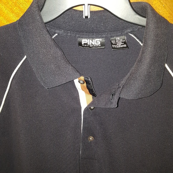 PING Golf Polo with tri-color placket 2XL - Picture 3 of 7